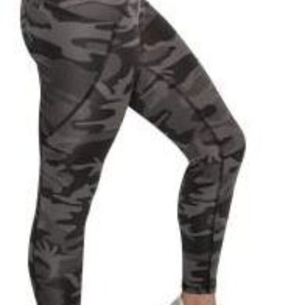 Womens Workout Performance Camo Leggings With Pockets